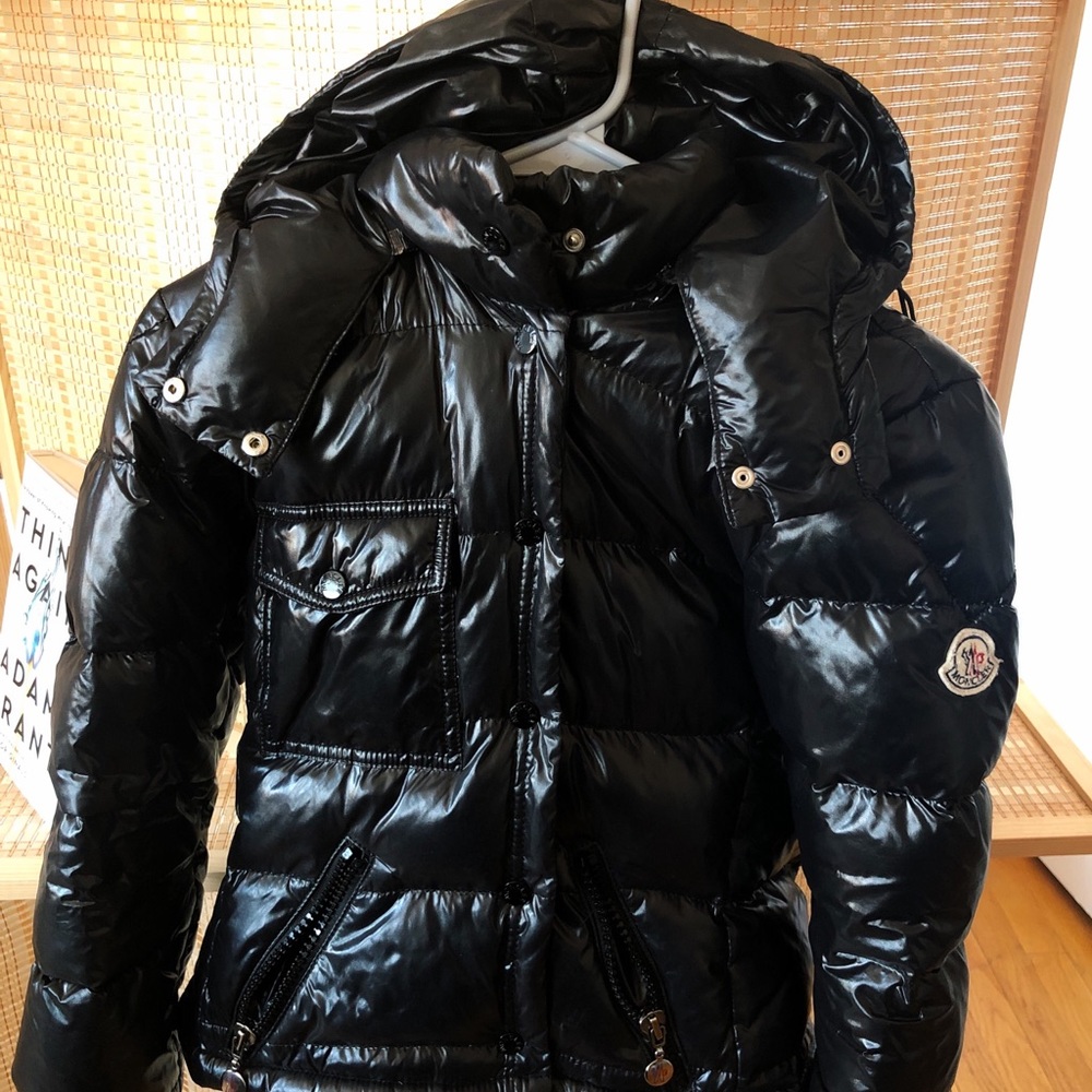 Moncler Black Removable Hood Puffer Jacket (S)